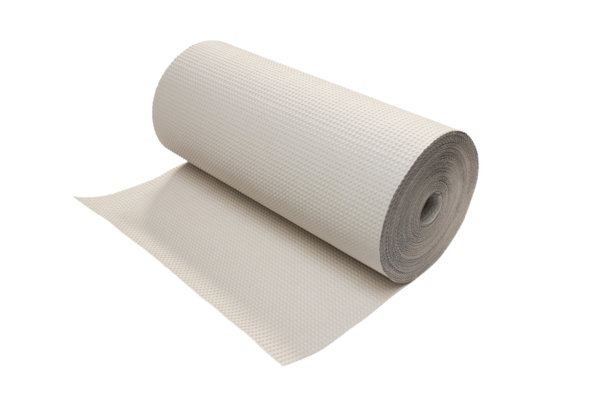 A roll of Paper Bubble Wrap on a white background.