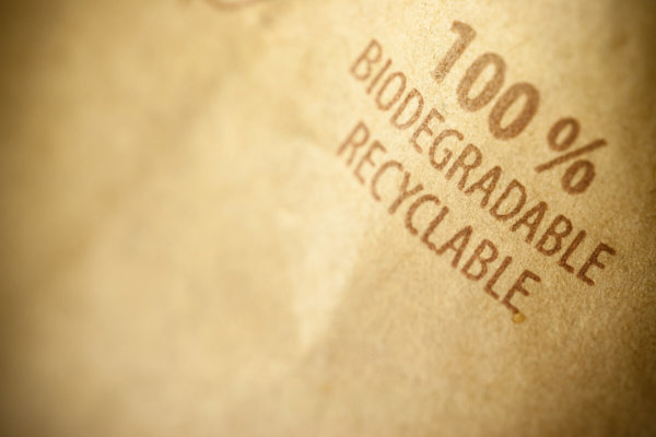 Biodegradable bag recyclable packaging